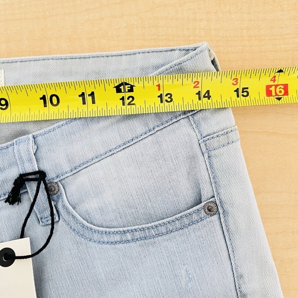 DAKOTA Collective Womens Khloe Blue Skinny Jeans Size 26 Distressed Low Rise NWD - Picture 8 of 14